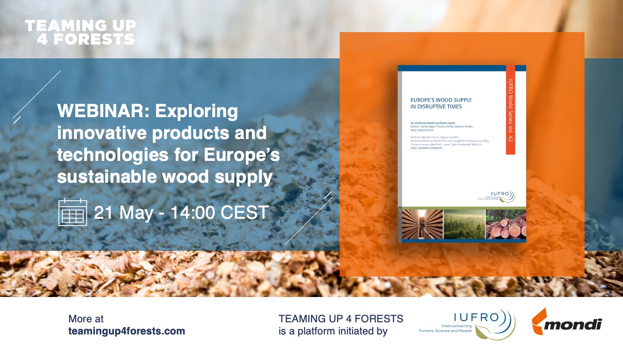 Webinar: Exploring innovative products and technologies for Europe’s sustainable wood supply